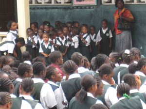 Liberian schoolkids