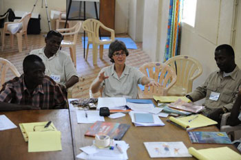 Kathy Stinson meets with Liberian writers