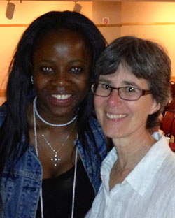 Juliet Momodu and Kathy Stinson