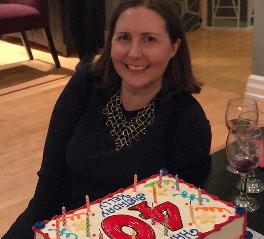 The girl from Red is best at her 40th birthday party