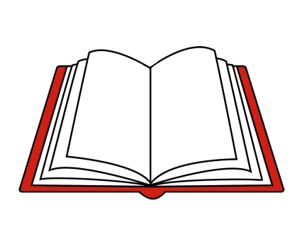 clipart of an open book