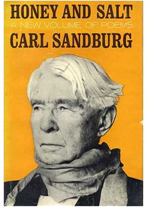 cover of Honey and Salt - a new volume of poems by Carl Sandburg